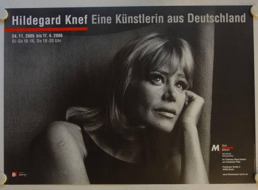 Hildegard Knef - Eine Kuenstlerin aus Deutschland original release german exhibition poster